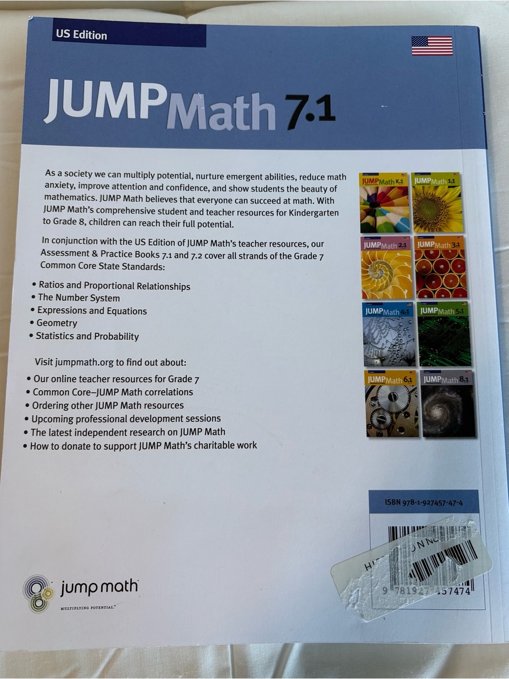 Jump Math 7.1 Assessment and Practice. - Picture 5 of 5